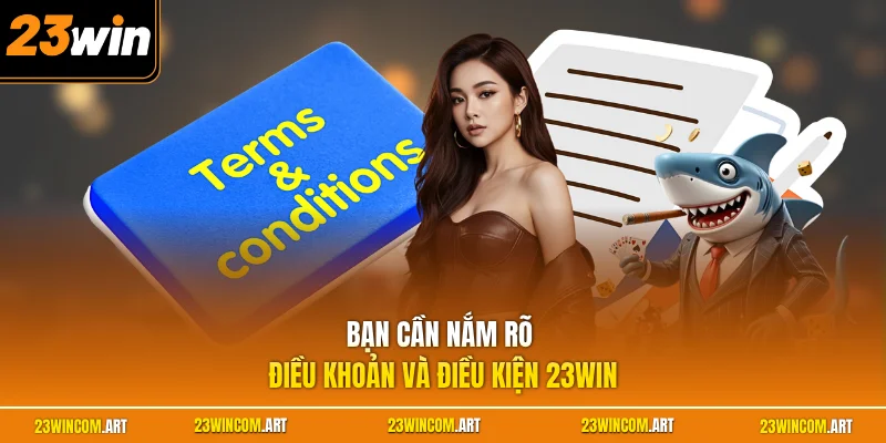 Bạn cần nắm rõ điều khoản và điều kiện 23WIN
