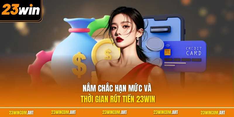 Nắm chắc hạn mức và thời gian rút tiền 23WIN